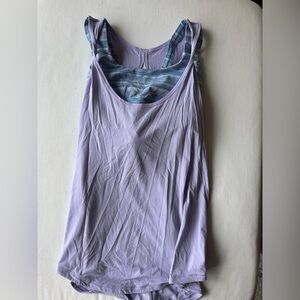 lululemon athletica Light Purple and Blue Tank Top
